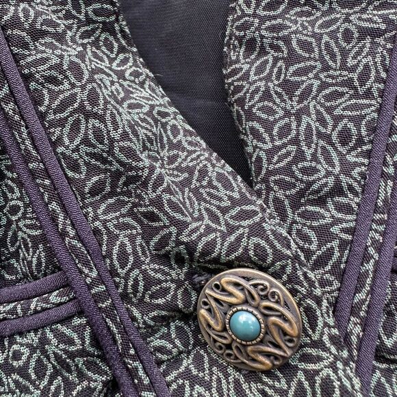 Marsha Brander VINTAGE matching set skirt suit hunter green antique size 12 - Picture 5 of 8